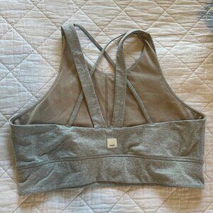 Vuori - Juno Bra in Light Heather Gray, size M